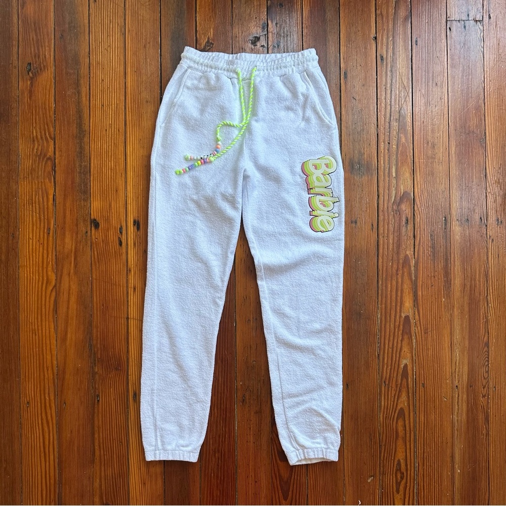 Barbie x Forever 21 Beaded Graphic Joggers Small - Picture 3 of 10